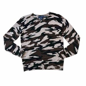 Chelsea & Theodore Cashmere Camouflage Sweater